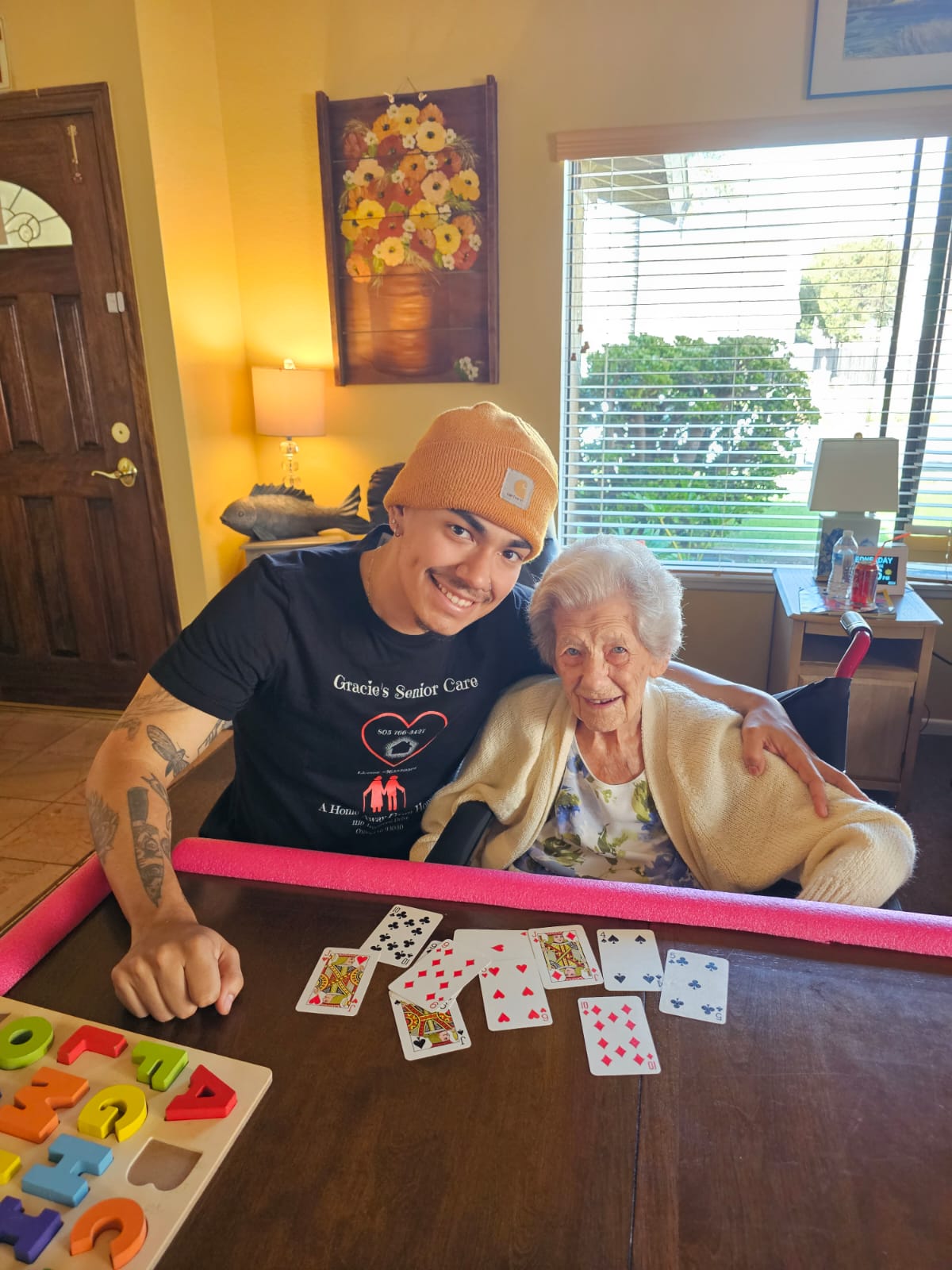 Gracie's Senior Care team and home setting